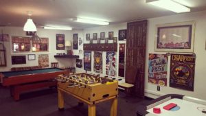 Carey's Avenue Barber Shop game room